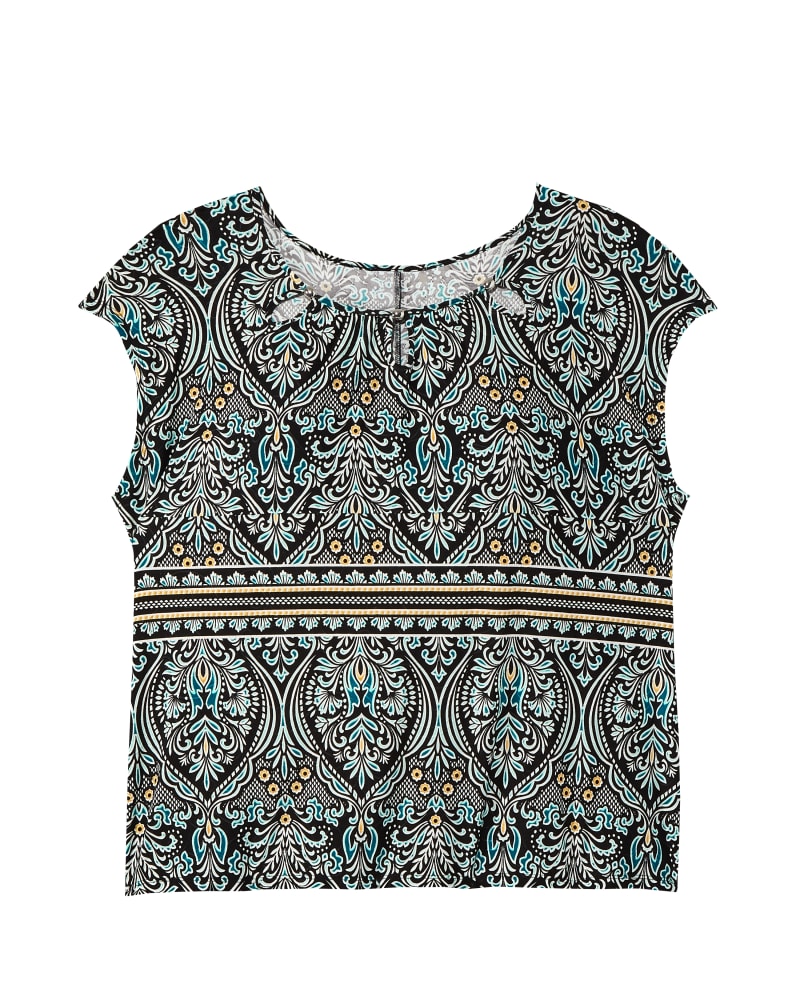 Front of plus size Teresa Scoop Neck Top by CARMEN MARC VALVO | Dia&Co | dia_product_style_image_id:128397